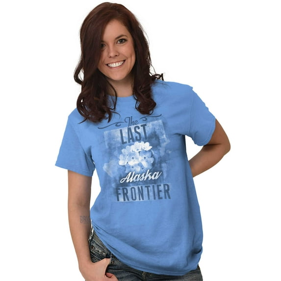 Alaska Cute State Flower Souvenir Women's Graphic T Shirt Tees Brisco Brands M