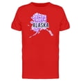 thumbnail image 1 of Alaska Dotted Map Ts Tee Men's -Image by Shutterstock, 1 of 2