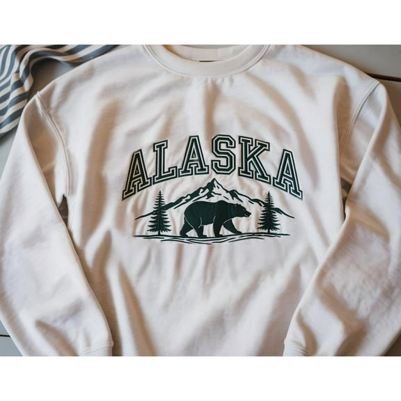 Alaska Embroidered Sweatshirt, Alaska Cruise 2025 Crewneck, Family Vacation Trip for Alaska Lover, State Sweatshirt, Alaska Trip Shirt