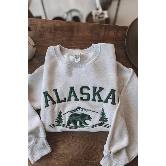 Alaska Embroidered Sweatshirt, Alaska Cruise 2025 Crewneck, Family Vacation Trip for Alaska Lover, State Sweatshirt, Alaska Trip Shirt
