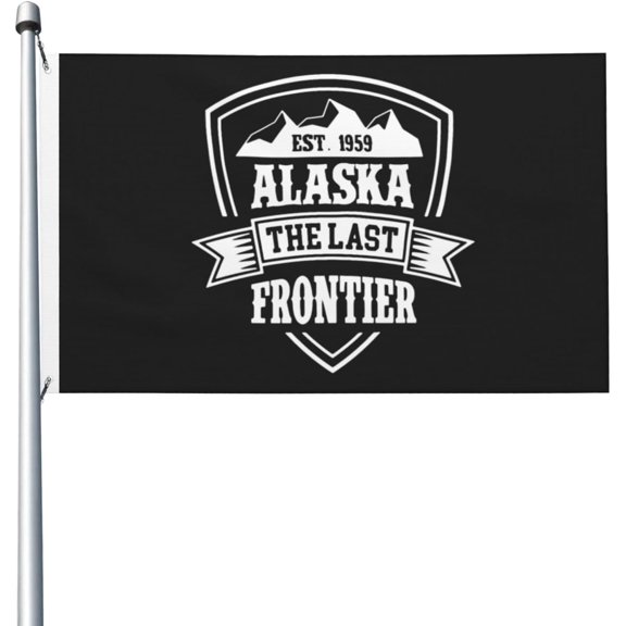 Alaska Est 1959 Alaskan Pride Flag 3x5 Ft Outdoor Decoration Banner Yard Flag for Home Garden with Grommets