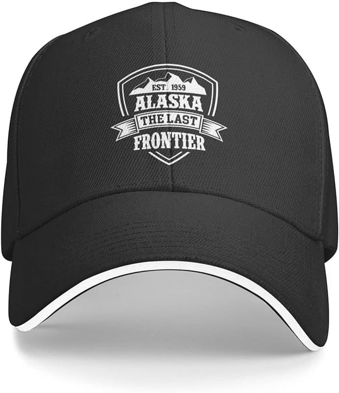 Alaska Est 1959 Alaskan Pride Gifts Black Trucker Hat Snapback Hat