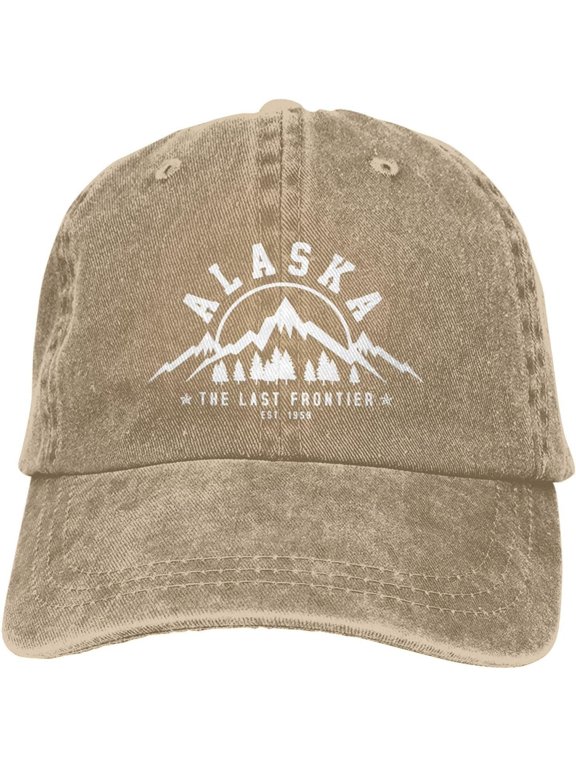 Alaska Est 1959 Ponytail Baseball Cap Vintage Denim Cowboy Hat
