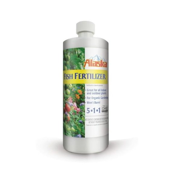 Alaska Fish Emulsion Fertilizer Natural Organic Concentrate 5-1-1 1qt