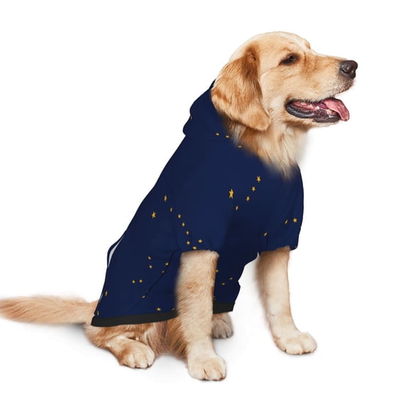 Alaska Flag Dog Hoodie Pet Coat for Medium and Large Dogs Daily Use Small