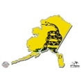 thumbnail image 1 of Alaska Gadsden Flag Don't Tread on Me - 12" Vinyl Sticker Waterproof Decal, 1 of 1