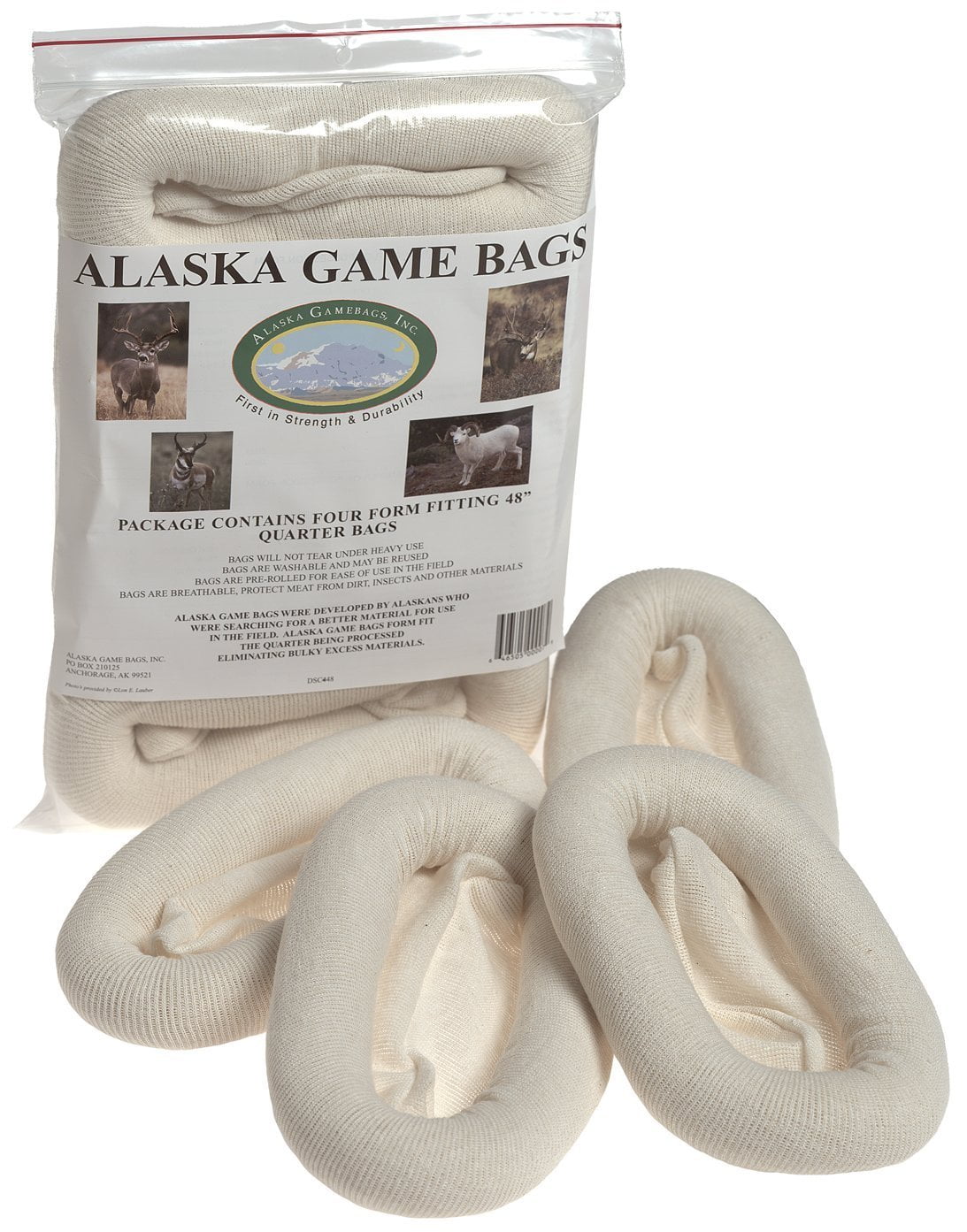 Alaska Game Deer, Antelope and Sheep Bags, 48-Inch 4 Bags