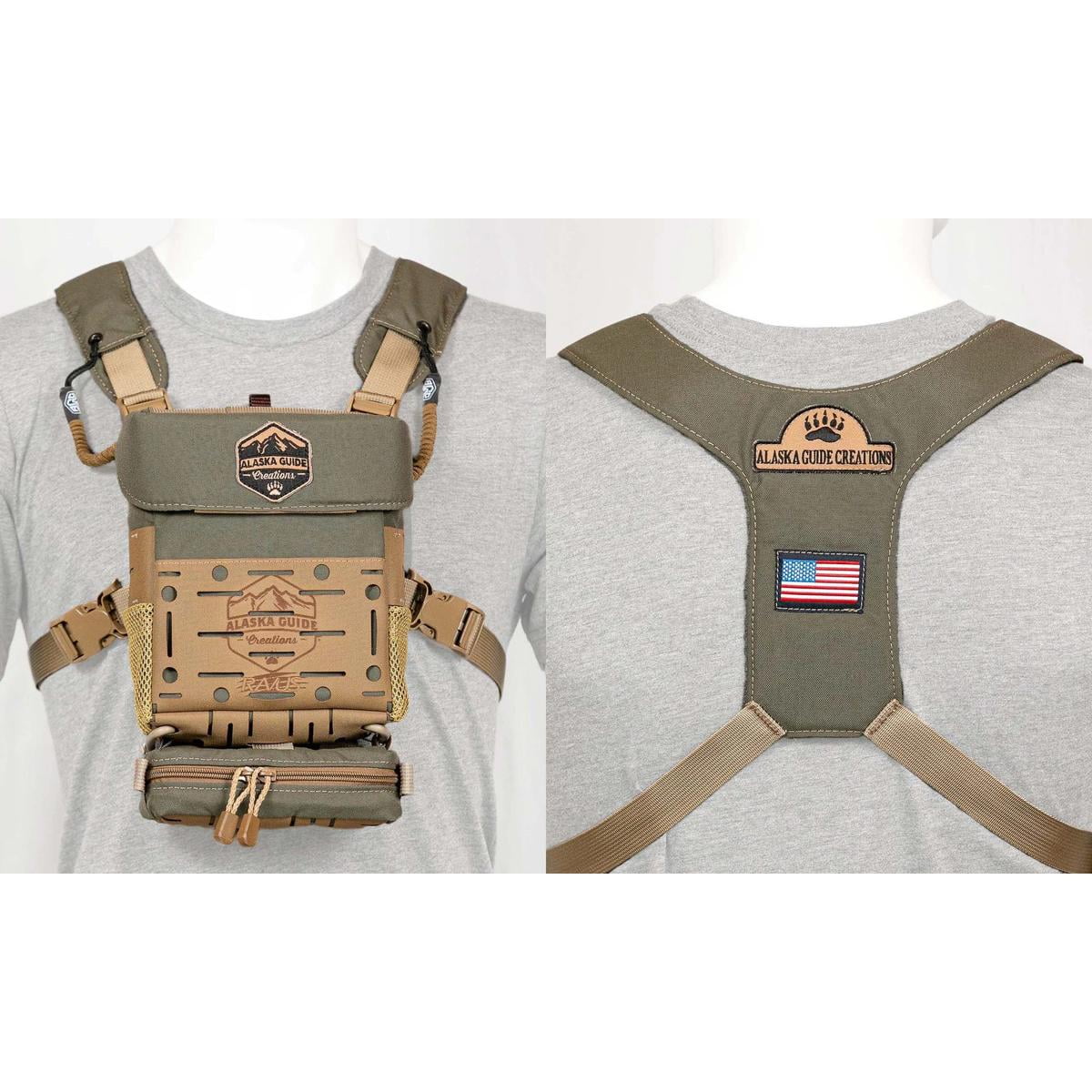 Alaska Guide Creations RAVUS Binocular Harness, Ranger Green