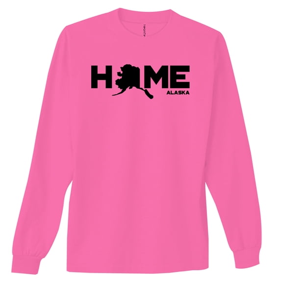 Alaska HOME Neon Adult Long Sleeve T-Shirt