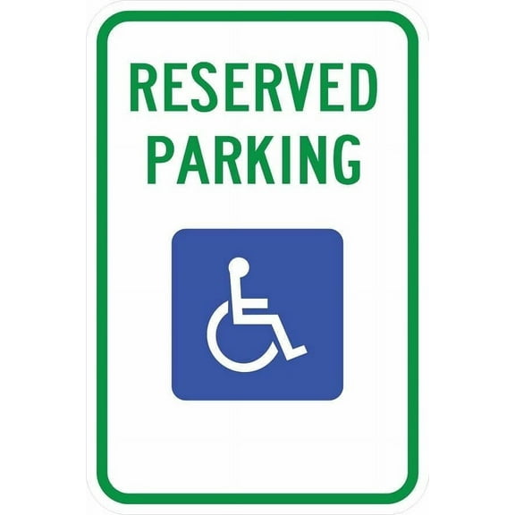 Alaska Handicap Parking Sign Parking Signs Metal Sign Tin Sign 12x16 Inch - Caution Safety Warning Security Signs Indoor & Outdoor Signs for Home, Office, Work