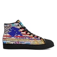 thumbnail image 1 of Alaska In My Heart High Top Canvas Shoes Sneakers Black Size 12, 1 of 7