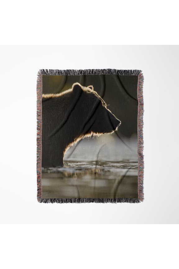 Alaska, Katmai National Park, Grizzly Bear - Us02 Pso1294 - Paul Souders, Woven Blanket