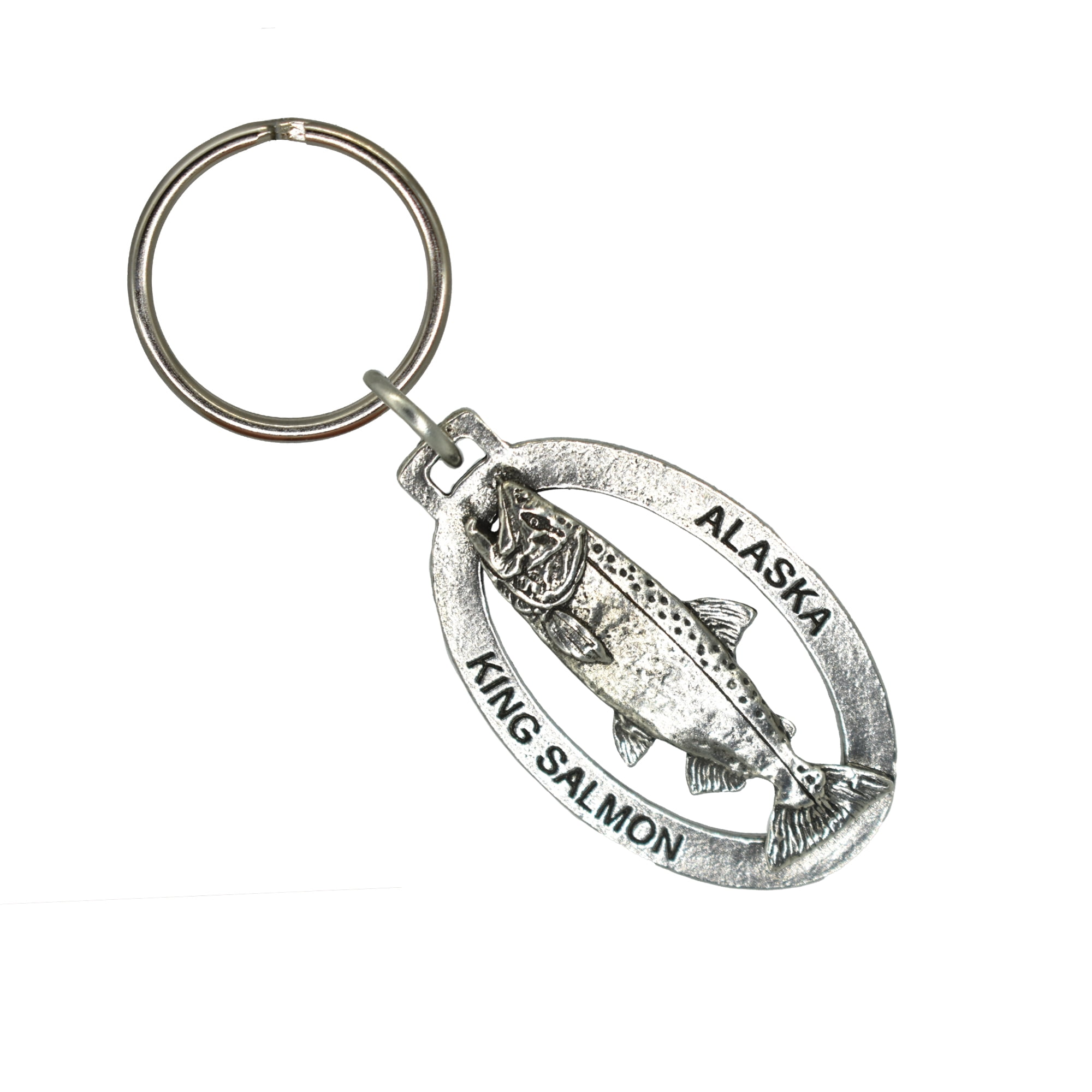 Alaska King Salmon Keychain, Chinook, Fish, Fishing, A600KC, Key Fob ...