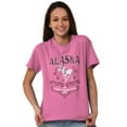 thumbnail image 1 of Alaska Last Frontier Feminine Moose Women's Graphic T Shirt Tees Brisco Brands M, 1 of 6