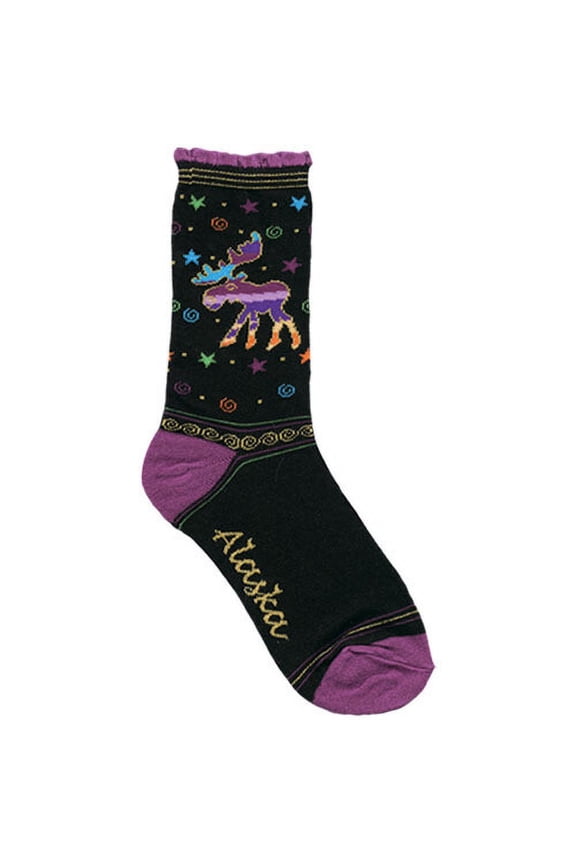Alaska Metallic Moose Socks
