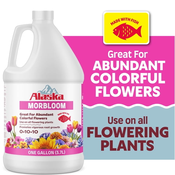 Alaska Morbloom Flowering Plant Food, 0-10-10 Fertilizer, 1 gal.