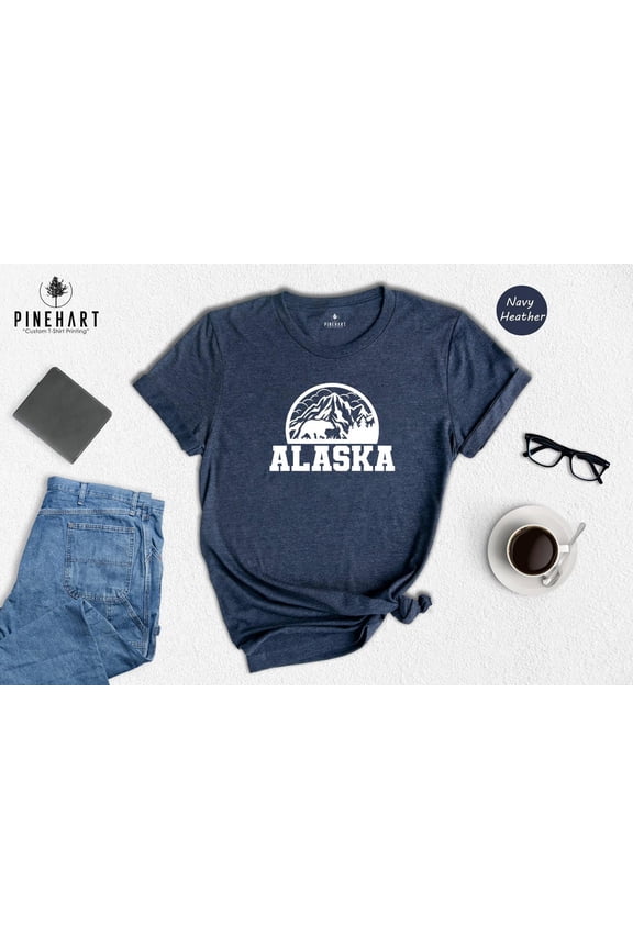 Alaska Mountain Bear Tee: State Wildlife Shirt TSHIRT All Size S-5XL
