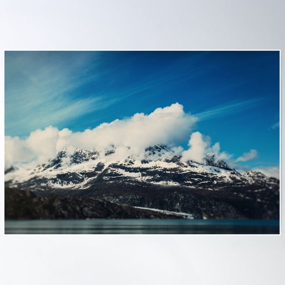 Alaska Mountain Poster Wall Art, Modern Wall Decor For Living Room Bedroom, 8x12 UNFRAMED