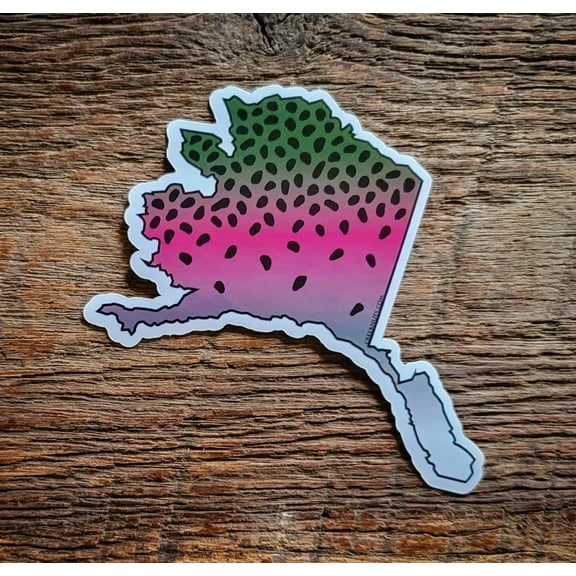 Alaska Rainbow Trout Skin Sticker Decal