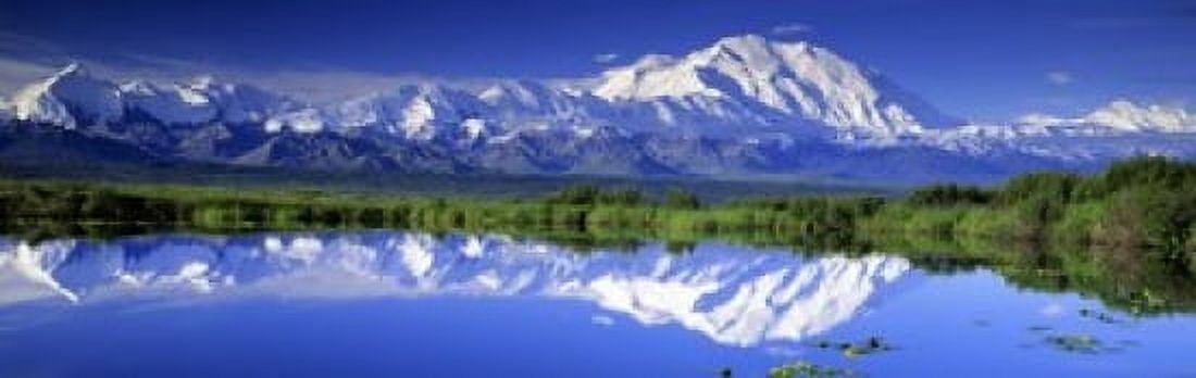 Alaska Range Denali National Park Alaska USA Canvas Art - Panoramic Images (18 x 6)