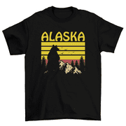 JAX OF HEARTS Alaska Retro Bear Wildlife Gift Souvenir T-Shirt Men Women Unisex