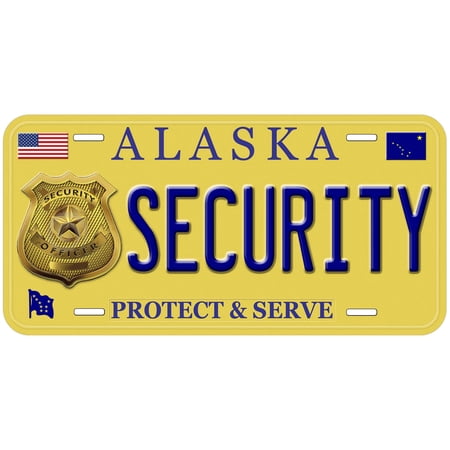Alaska Security Novelty Car Auto License Plate
