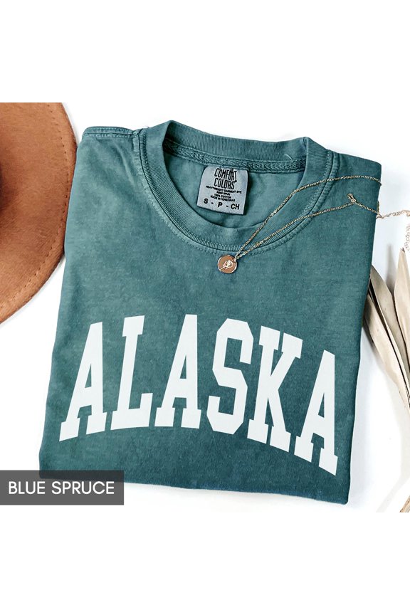 Alaska Shirt State of Alaska Shirt Travel Shirt for him or her Cute Alaska TShirt Retro AK