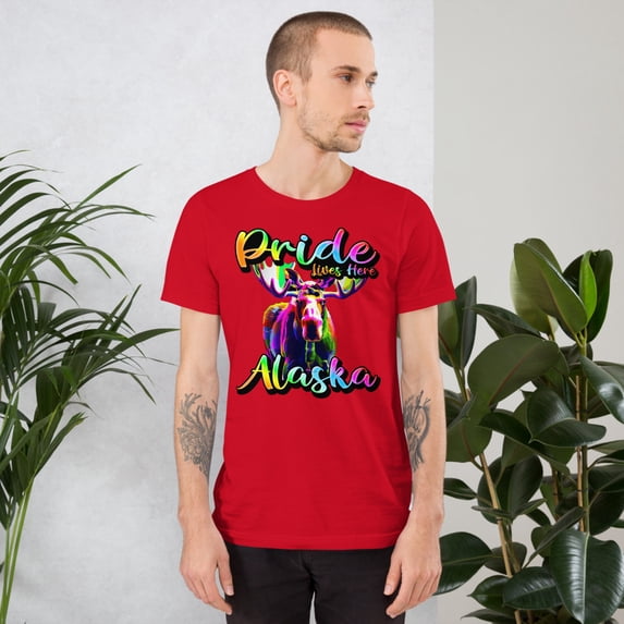 Alaska State Animal - Pride Lives Here Design Unisex t-shirt (Red, 3XL)