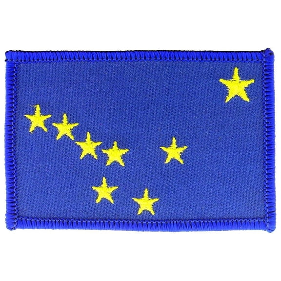 Alaska State Flag Patch 2 1/2" x 3 1/2"