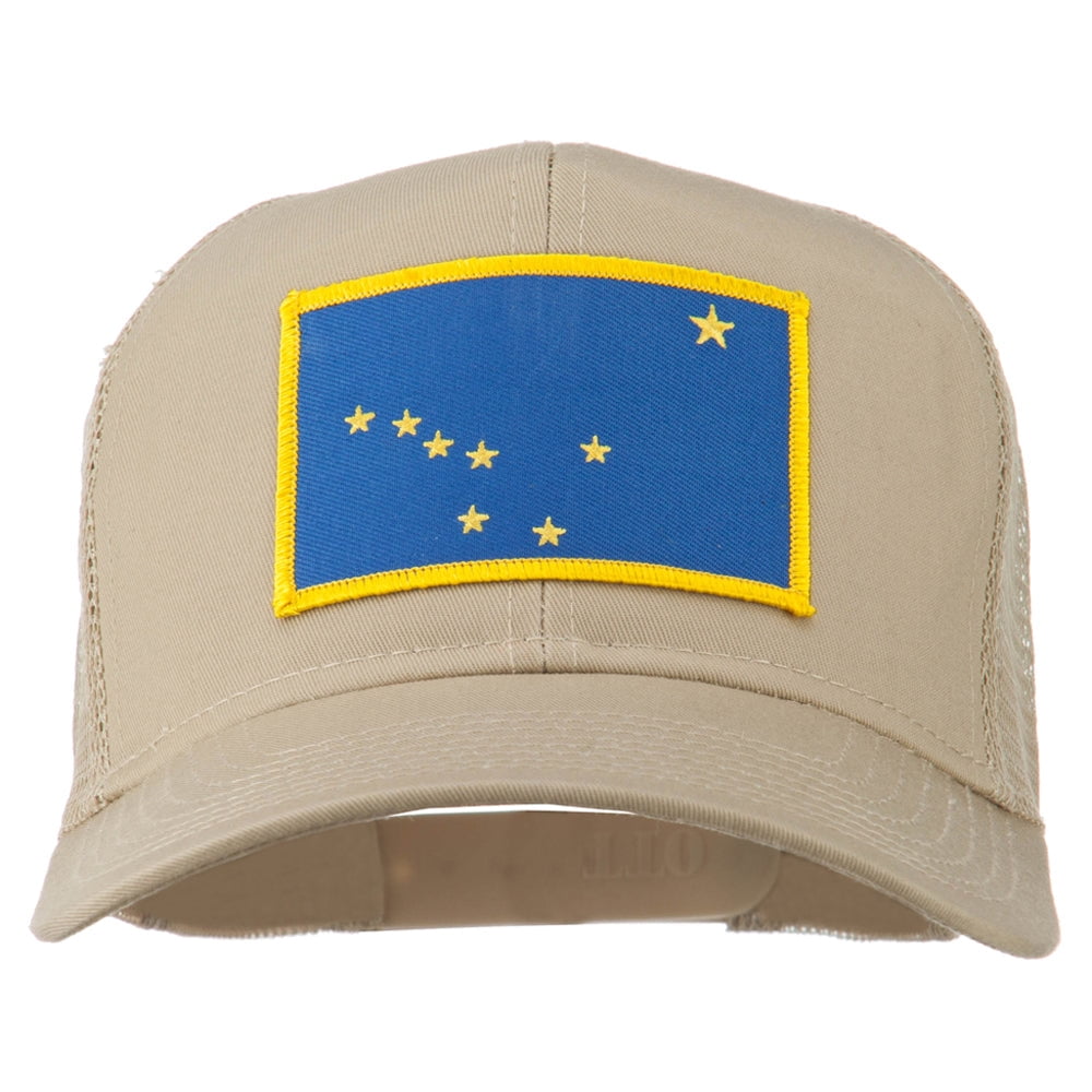Alaska State Flag Patched Mesh Cap - Khaki OSFM - Walmart.com