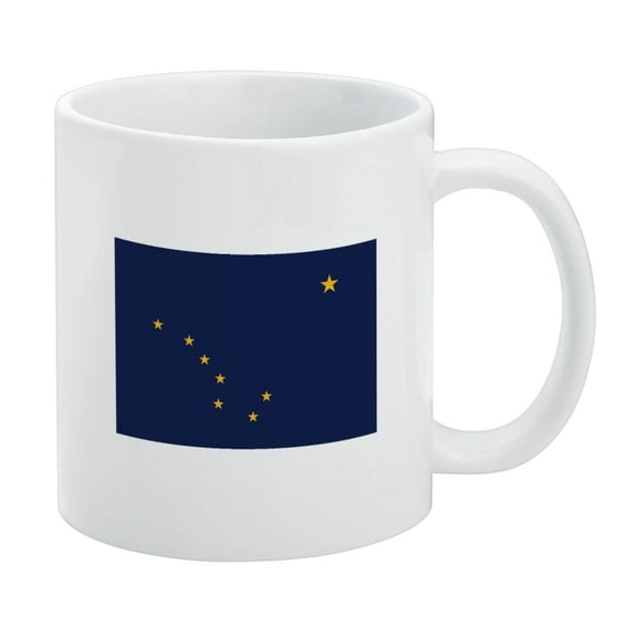 Alaska State Flag White Mug
