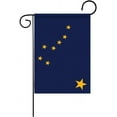 thumbnail image 1 of Alaska State Garden Flags 12.5 * 18 Inches Double Sided Vivid Color and Fade Proof Small Indiana Yard Flags for Indoor and Outdoor Decorations (Alaska), 1 of 4