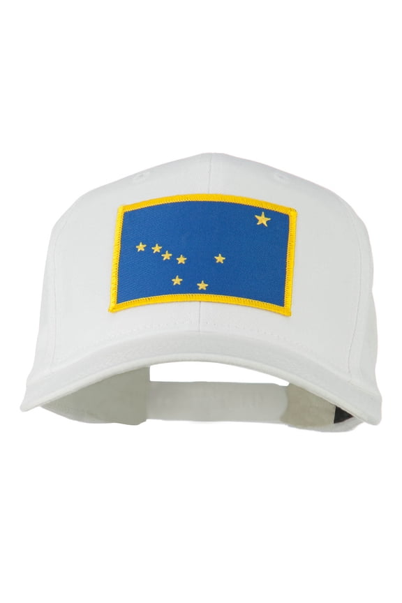 Alaska State High Profile Patch Cap - White OSFM