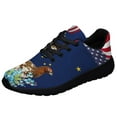 thumbnail image 1 of Alaska Stte Willow Ptarmigan Bird and Forget Me Not Flower Shoes Sneakers for Women Men Black Size 7, 1 of 1