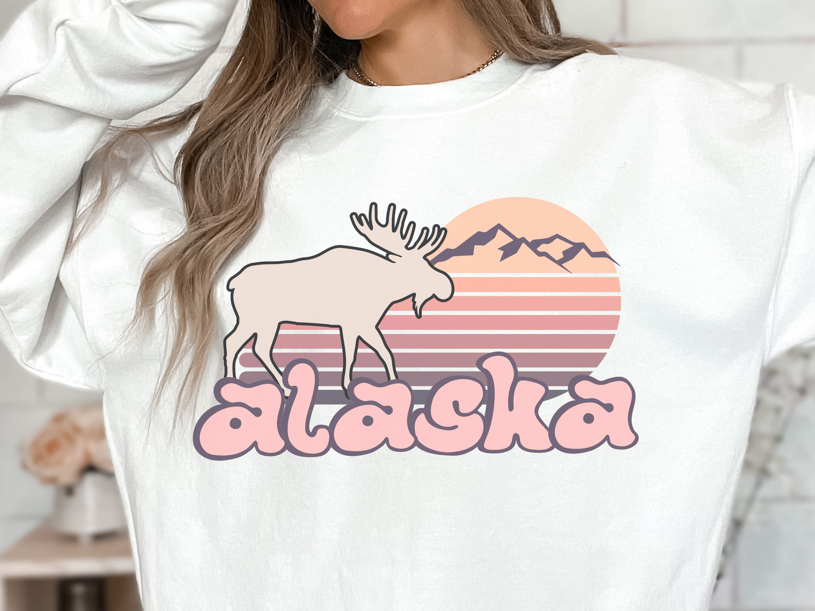 T-shirt Homme 'North To Alaska' - Gris - Taille M - Gildan - Occasion Très Bon État