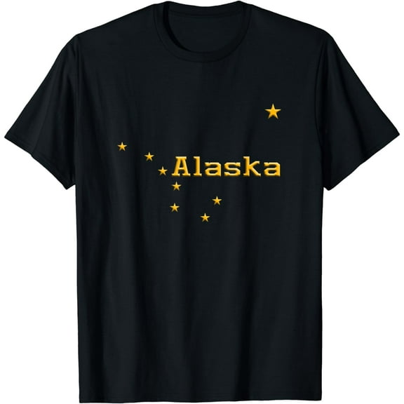 Alaska T-Shirt State Flag Astrology Big Dipper Polaris Tee mens t shirt,black,women,funny,misfits,men,journey