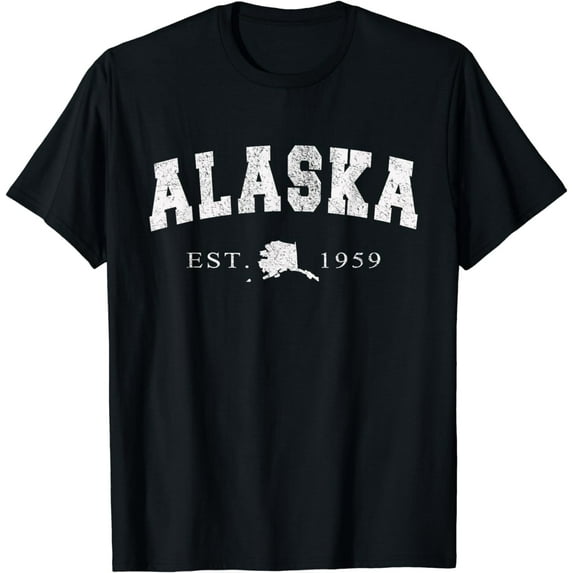 Alaska T-Shirts AK Retro Vintage Shirt Gift Men Women Kids T-Shirt