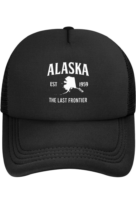 Alaska The Last Frontier Baseball Cap Adjustable Classic Vintage Low Profile Washed Polyester Dad Hat for Men