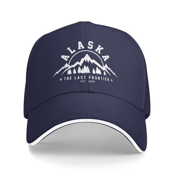Alaska The Last Frontier Est 1959 Unisex Sandwich Cap Classic Baseball Capunisex Adjustable Casquette Dad Hat