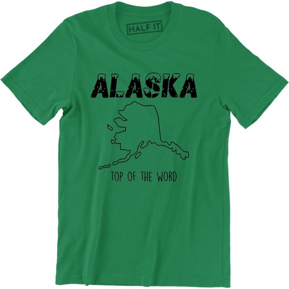 Alaska Top Of The World Home Town Pride Funny State Men T-Shirt