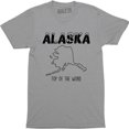 thumbnail image 1 of Alaska Top Of The World Home Town Pride Funny State Men T-Shirt, 1 of 4