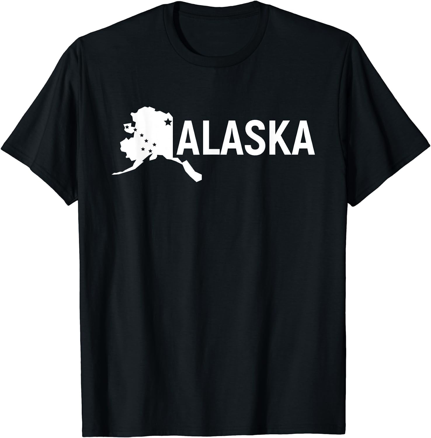 Alaska US State Map T-Shirt - Walmart.com