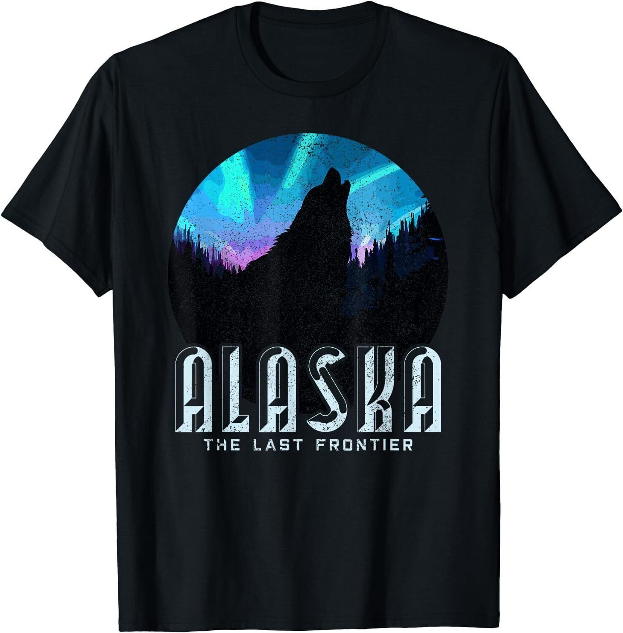 Alaska - Wolf The Last Frontier Nature Souvenir Gift T-Shirt - Walmart.com