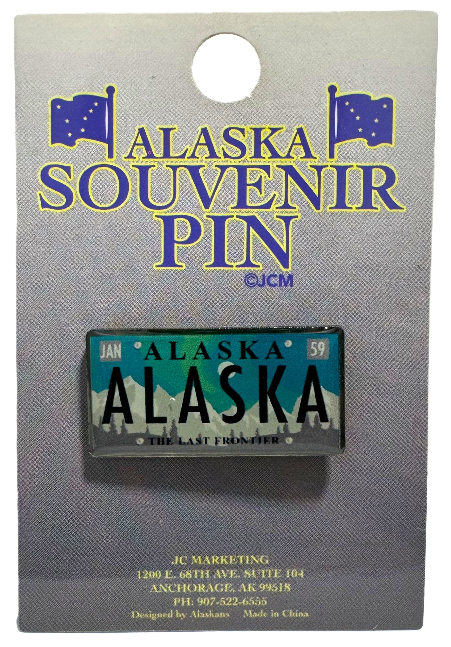 Alaskagift Ak Pin Aurora License Plate