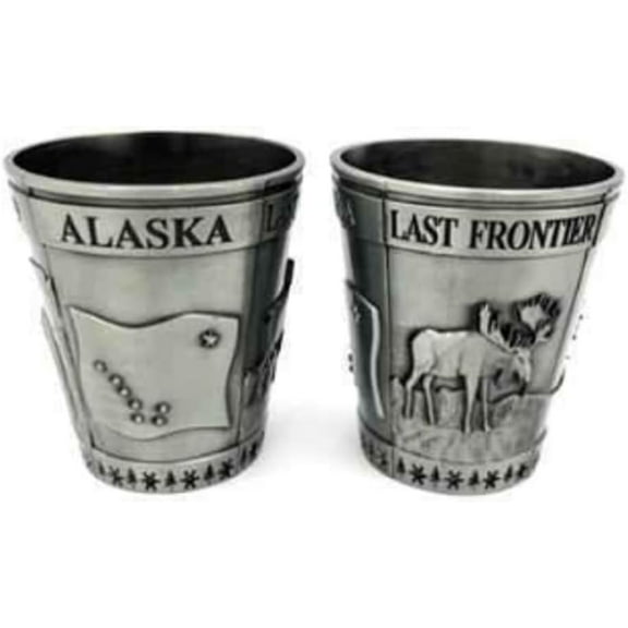 Alaskagift Ak Shot Glass Pewter