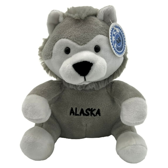 Alaskagift Ak Wolf 6 Inch Plush