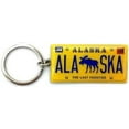 thumbnail image 1 of Alaskagift Alaska Moose License Plate Key Ring, 1 of 1