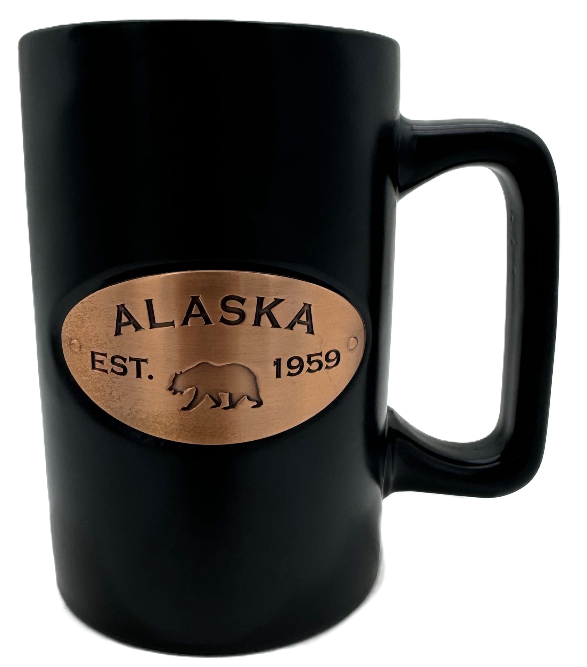 Alaskagift Bear Mug With Copper Inlay
