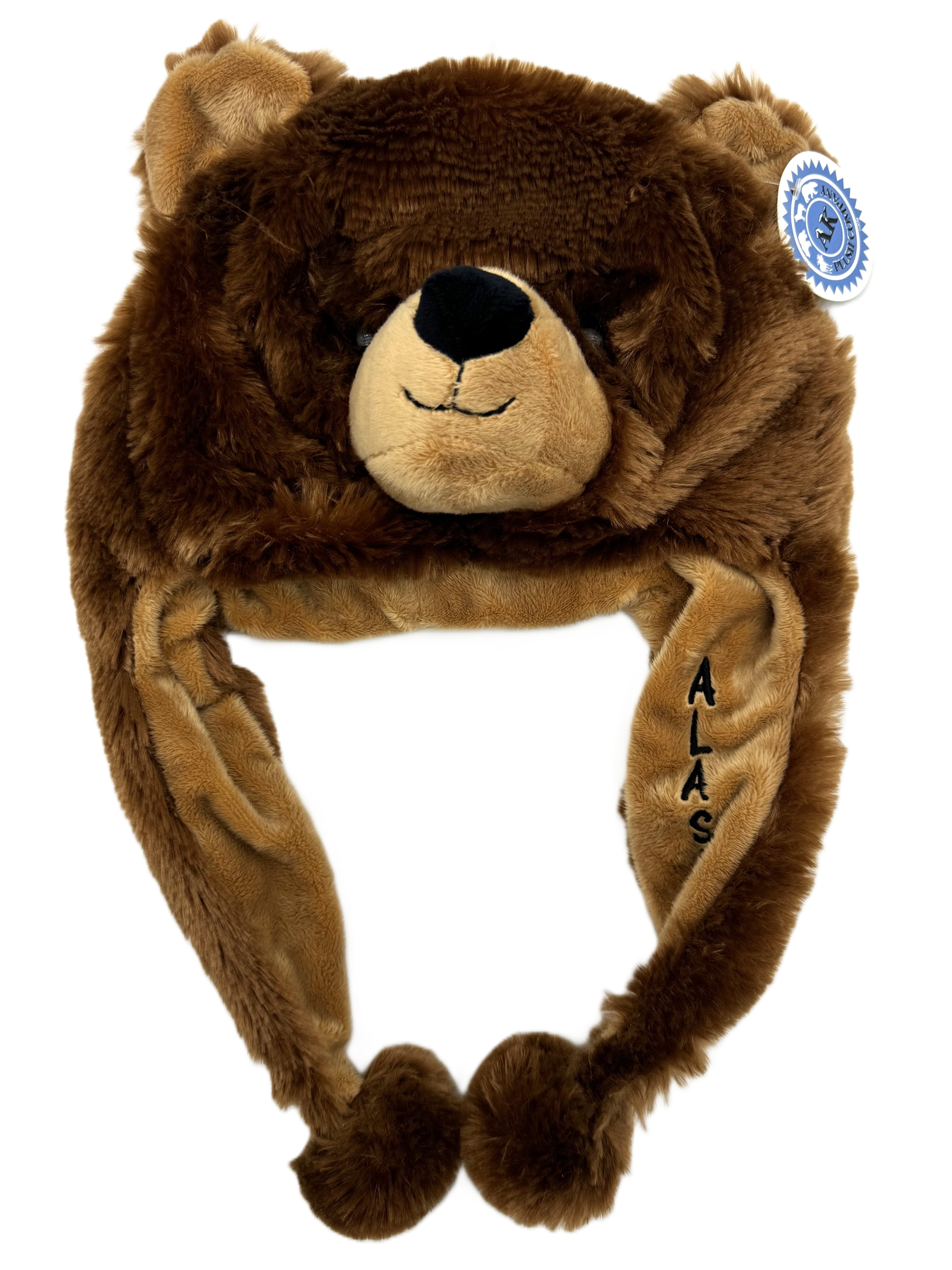 Alaskagift Grizzly Bear Plush Hat