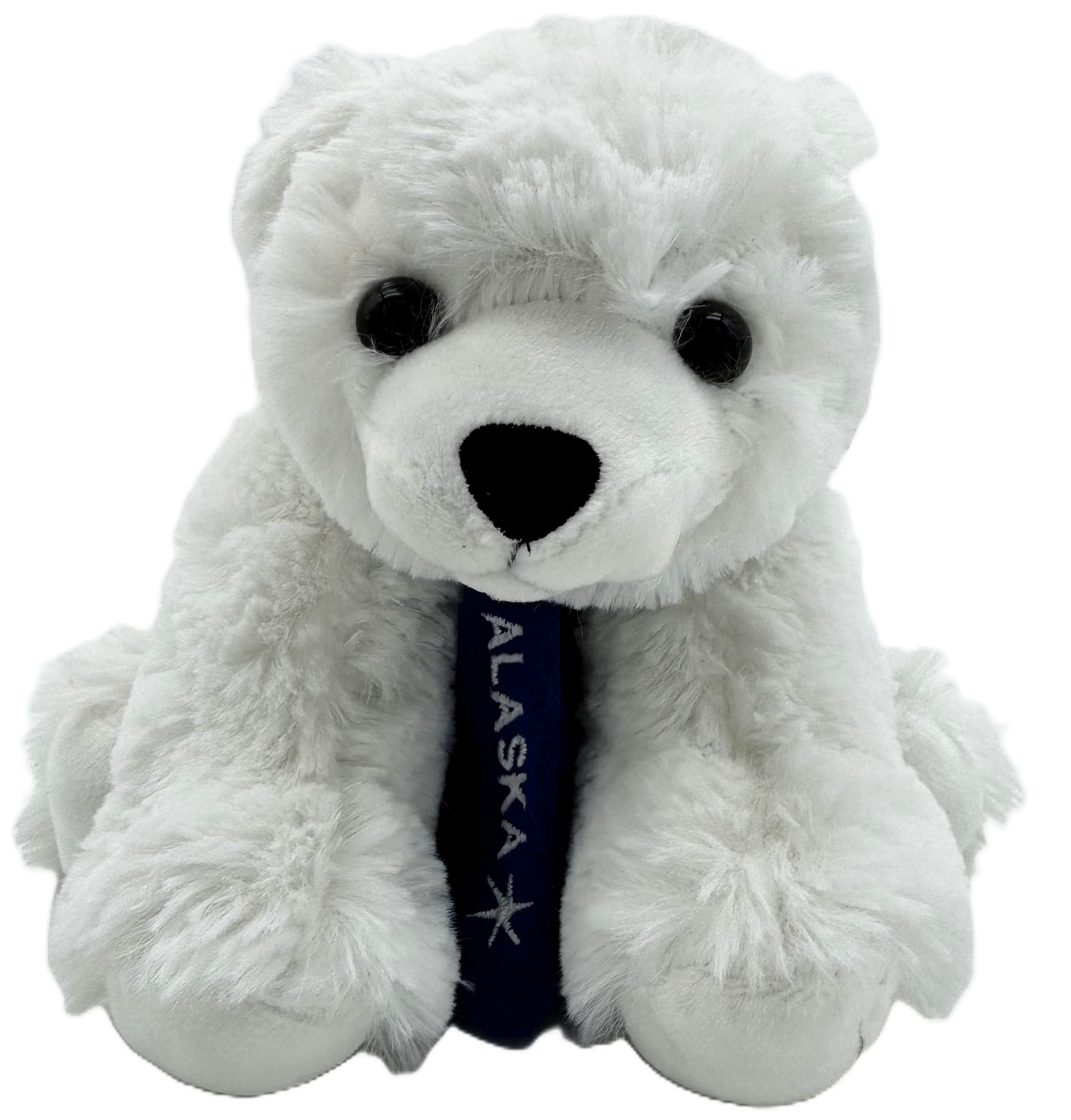 Alaskagift Plush Polar Bear With Scarf